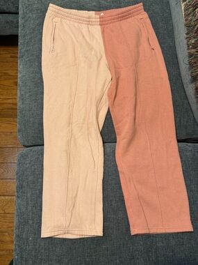 Athletic Works Two-Tone Peach & Coral Kids Joggers